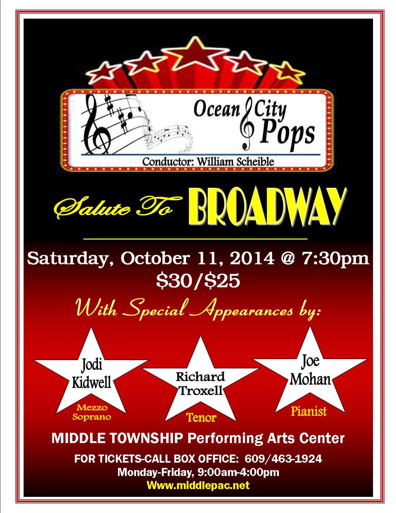 Ocean City Pops Returning To Middle Township Performing Arts Center