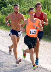 From left to right: Horace Ashenfelter (second place overall)