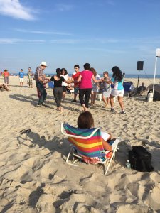 Second Shabbat on the Beach Draws 100 to Welcome Sabbath