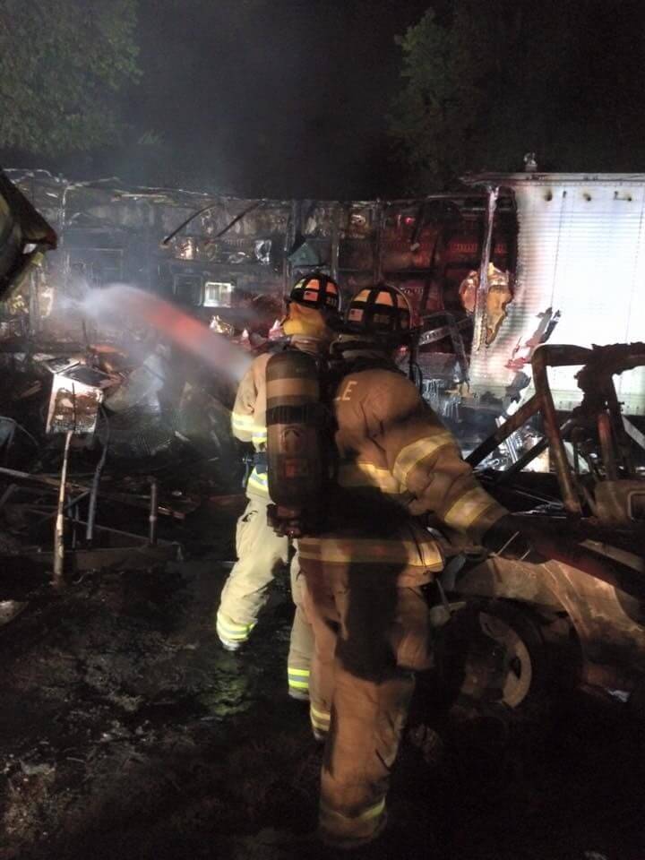 Firefighters Respond to Campground Blaze