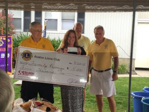 Avalon Lions Present Check