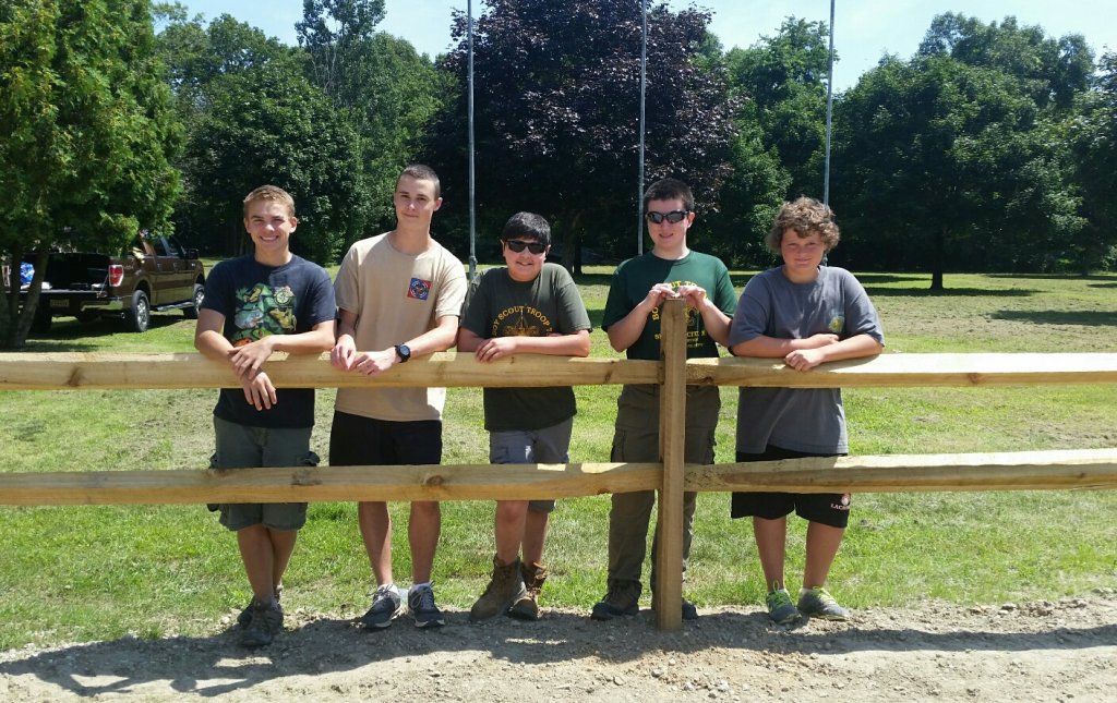 Boy Scout’s Eagle Project  Makes Parking Lot for VFW