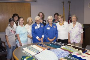 Cape Regional Health System Hosts their Annual Harvest of Handiwork – Each Autumn the Community Knitters come together to present all the handcrafted lap blankets