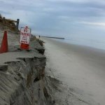 Beach erosion on 5th Ave. in North Wildwood around 1 p.m. Oct. 2. 