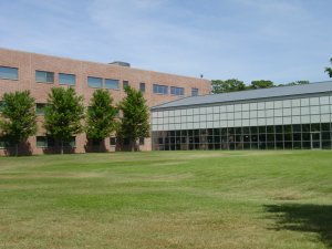 The college installed a protective window film to the rear glass wall and front windows this year to reduce heat absorption and sun glare and eliminate bird strikes.