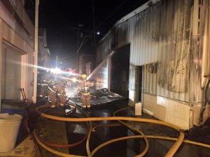 Fire Damages Storage Warehouse