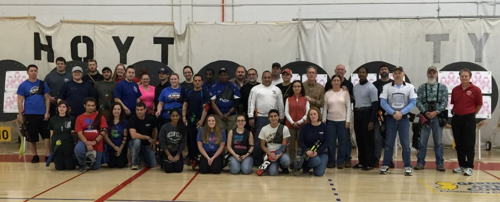 Nearly 60 archers participated in a fundraising tournament this month to benefit the National Breast Cancer Foundation.