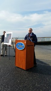 Avalon Mayor Martin Pagliughi discusses innovative dredging.