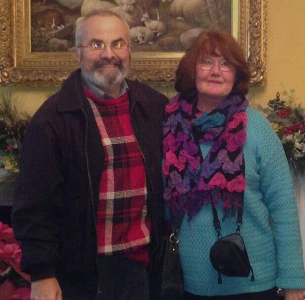 Steve and Norma Holler visiting the Governor's Mansion during the Christmas holiday two years ago.