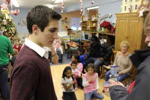 Alec Levin with Family Promise.