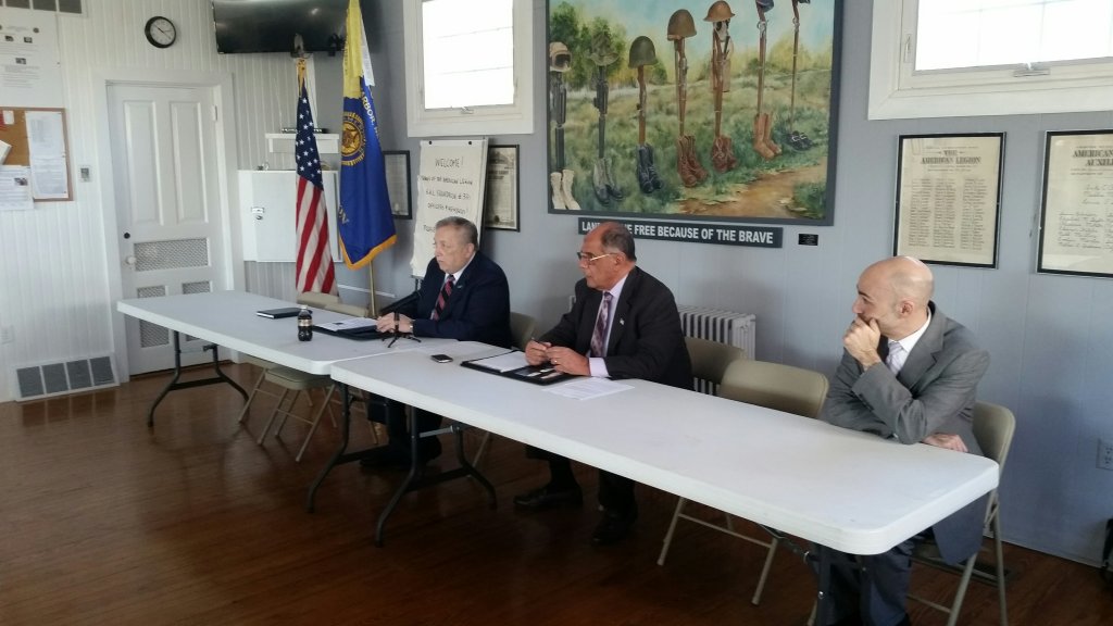 Members of Veterans PTSD Task Force listen to testimony at Stone Harbor American Legion Post 331 Dec. 4.