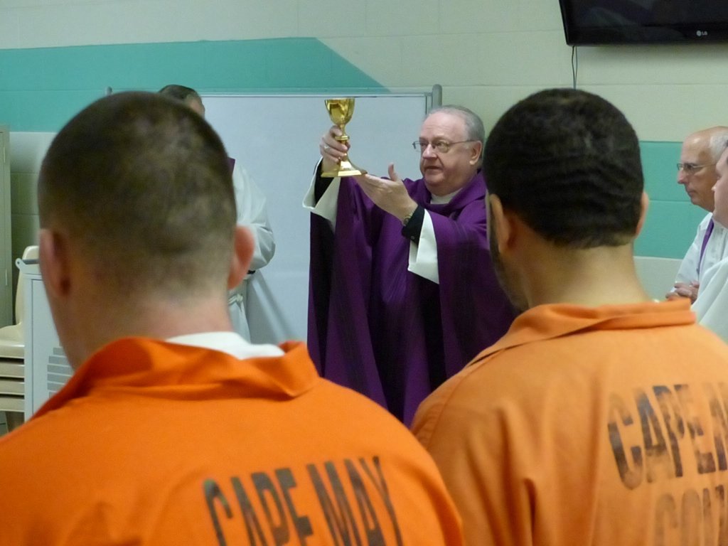 Bishop Celebrates Mass at CMC Correctional Center