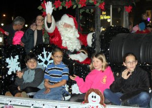 Saint Nick appeared on a float filled with children in Sea Isle City’s annual Christmas Parade. 