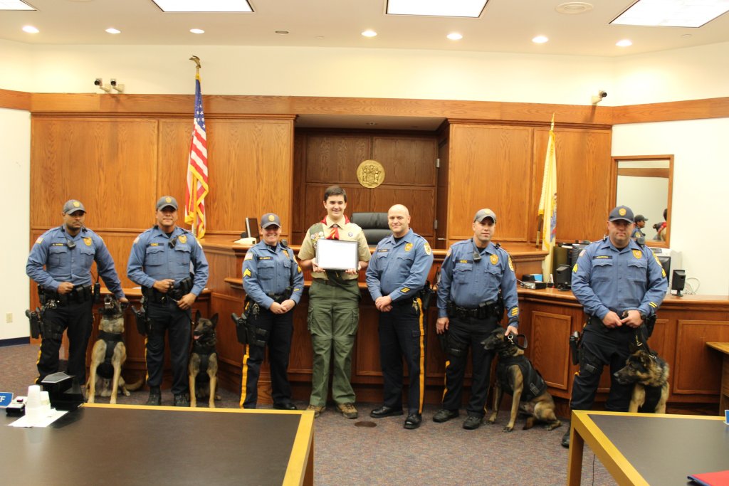 Cape May County Sheriff’s K-9 Unit with Joey O'Keefe.