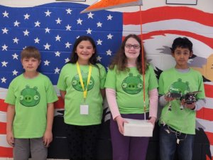 The “Fuzzy Logic” Robotics 4-H Club took first place this year in the Middle School Division of the Institute of Electrical and Electronics Engineers’ (IEEE) 2016 Robot Challenge. The fifth and sixth grade students are part of a 4-H club that meets after school at Cape Christian Academy. The students had to build the robot from a block of wood