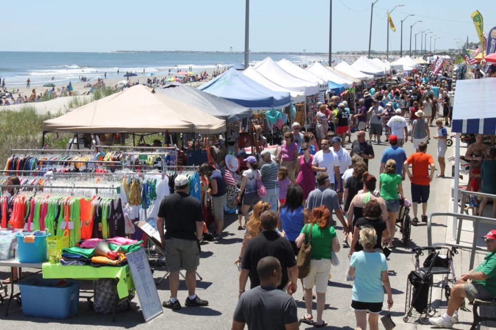 Hundreds of vendors will sell a wide variety of merchandise along Sea Isle City’s oceanfront Promenade on Sat.