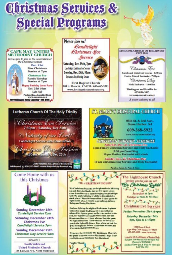 Christmas Services and Special Programs 2016