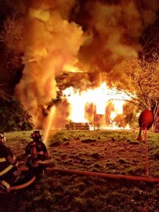 Firefighters Battle South Seaville Blaze