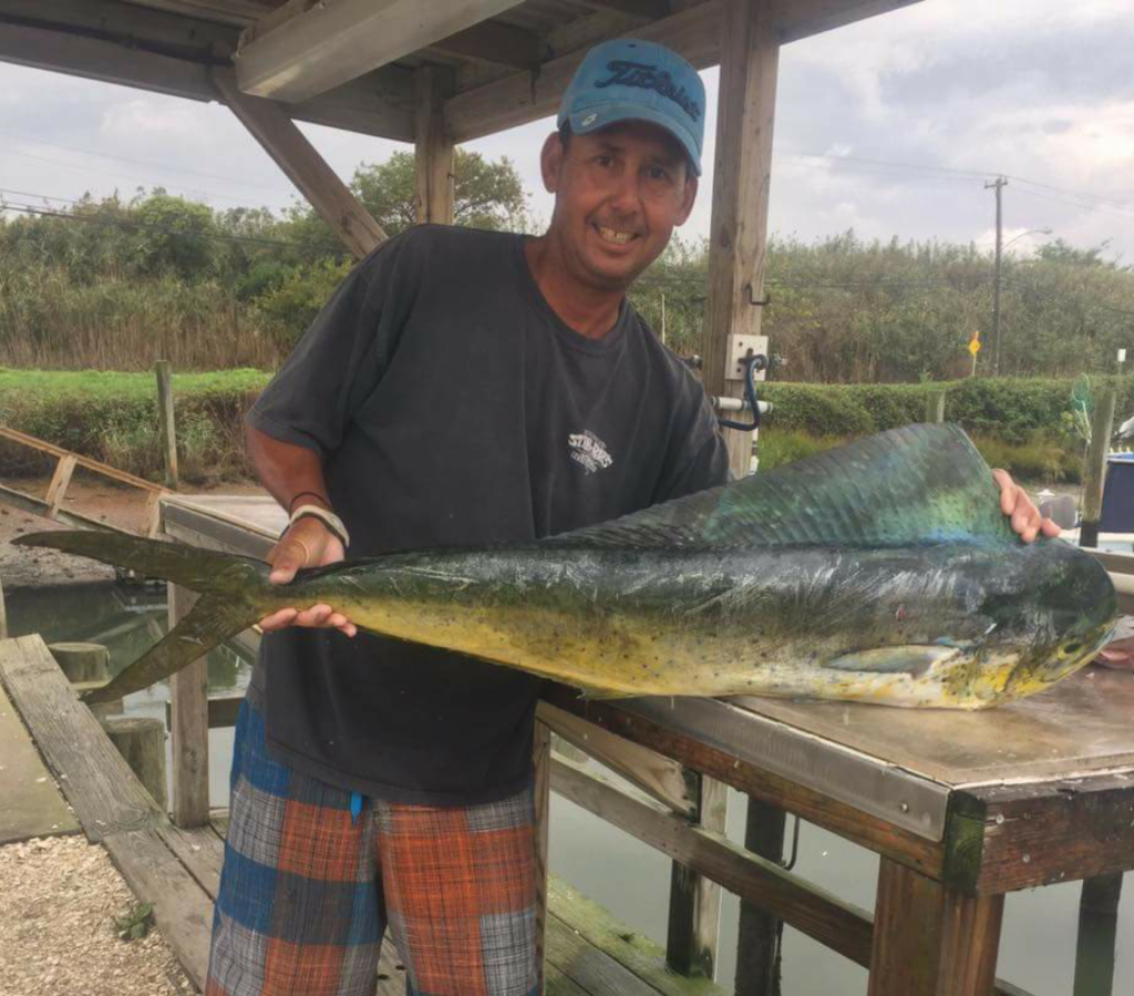 “Jimbo” and a nice mahi-mahi. 