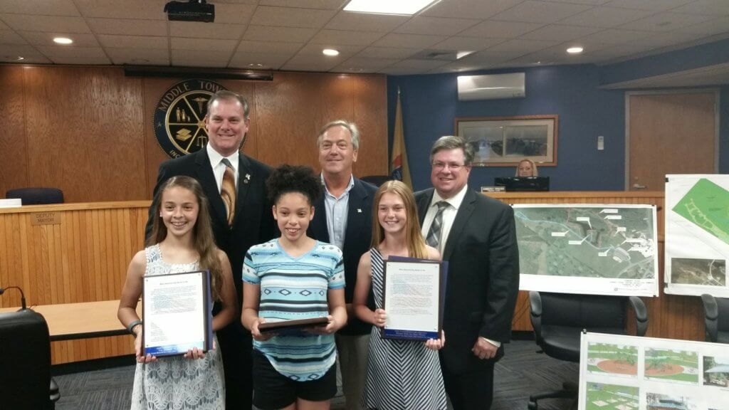 Memorial Day essay winners were celebrated at the June 6 Township Committee work session.  