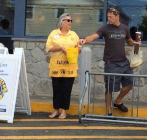 The Avalon Lions hold White Cane collections like this one several times a year.