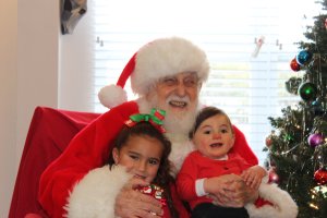 Rudy Terruso is Santa Claus at the Victoria Commons Christmas Party in North Cape May.