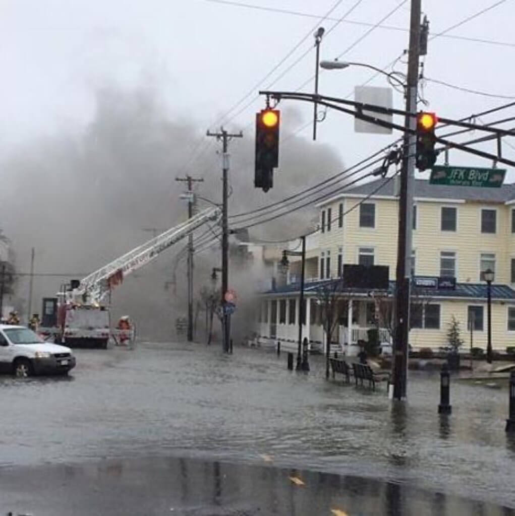 Firefighters Battle Flames