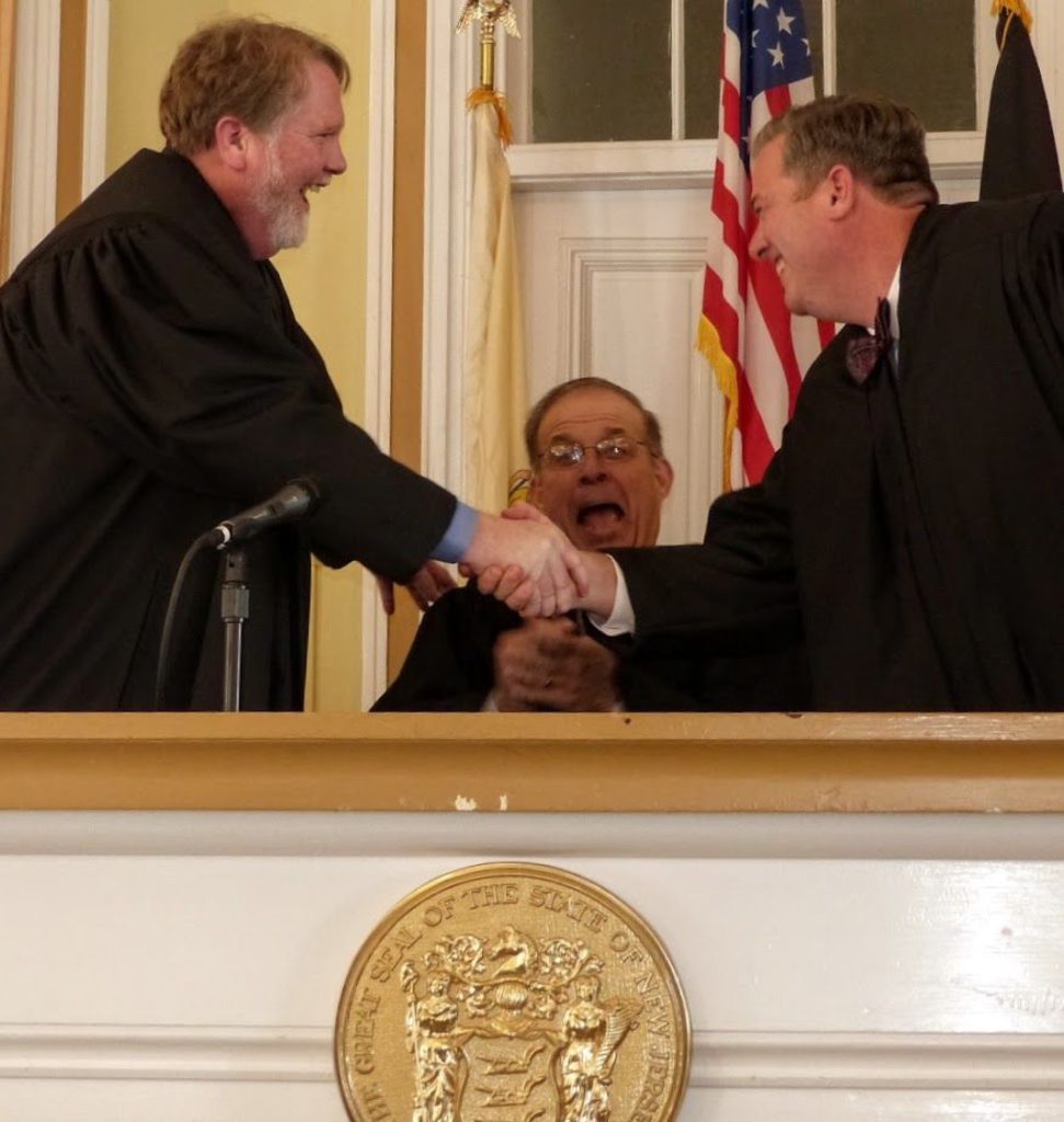 Newly-sworn Superior Court Judges James H. Pickering Jr.