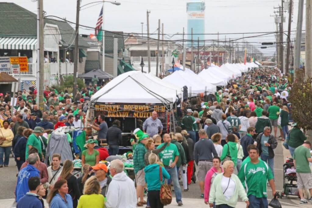 The crowds at the festival.