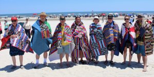 Nine family members and veterans are honored June 19 at the 31st annual family reunion in Sea Isle City. From left: John Cook