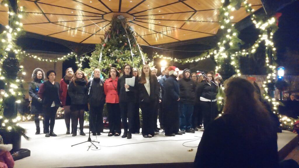 Lower Cape May Regional High School Choir performed at the City of Cape May's Christmas Tree Lighting Ceremony for the first time Dec. 2. Their songs included the national anthem