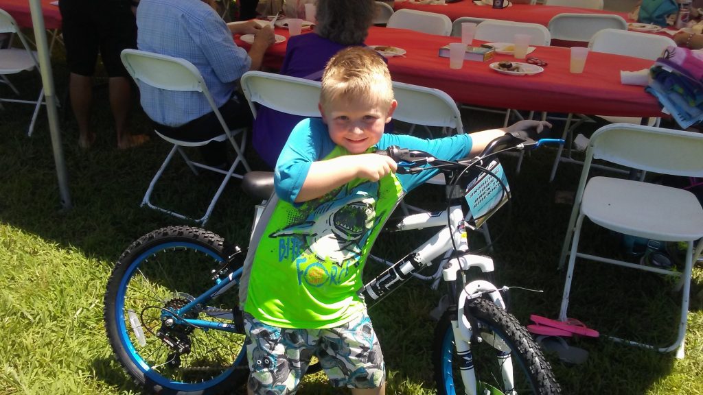 Brayan is donating his bike to C.A.R.A. to help children in Cape May County.