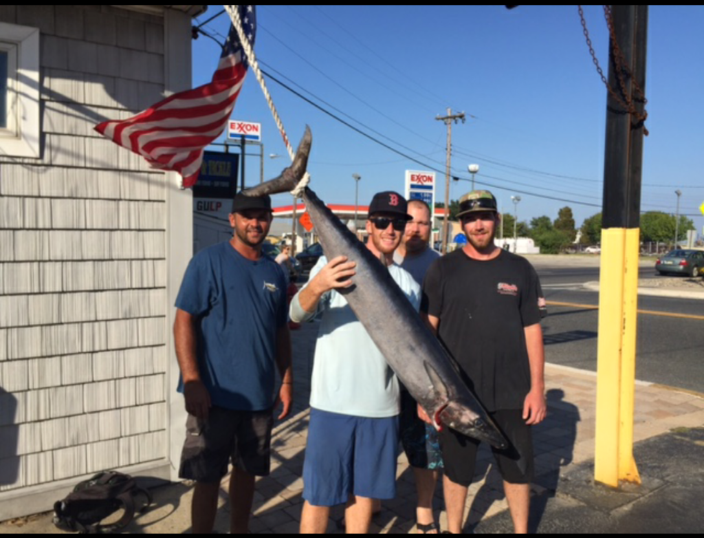 A 44 pound wahoo for Jarek Gomola