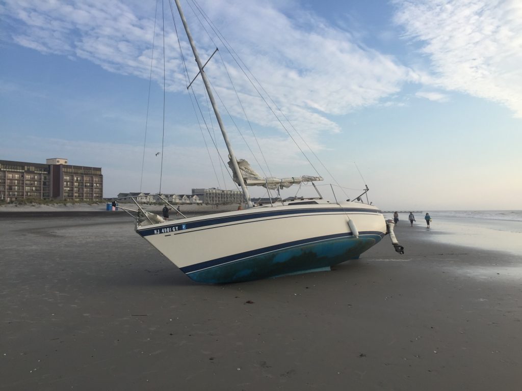 Captain Opts to Ground Sailboat