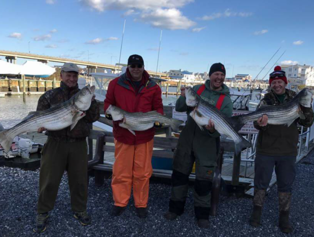 The crew of the Freundship with their stripers.