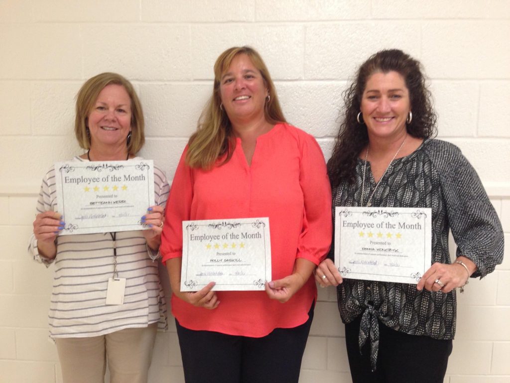 Dennis Township School District's first Employees of the Month