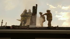 Lightning Damages Crest Home