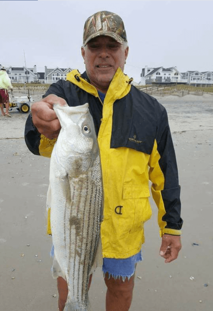 “Deano” and his nice post nor’easter striper.