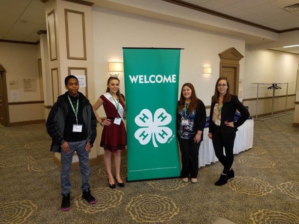 New Jersey 4-H members attend National Healthy Living Summit: Shown from left to right are Michael Newton