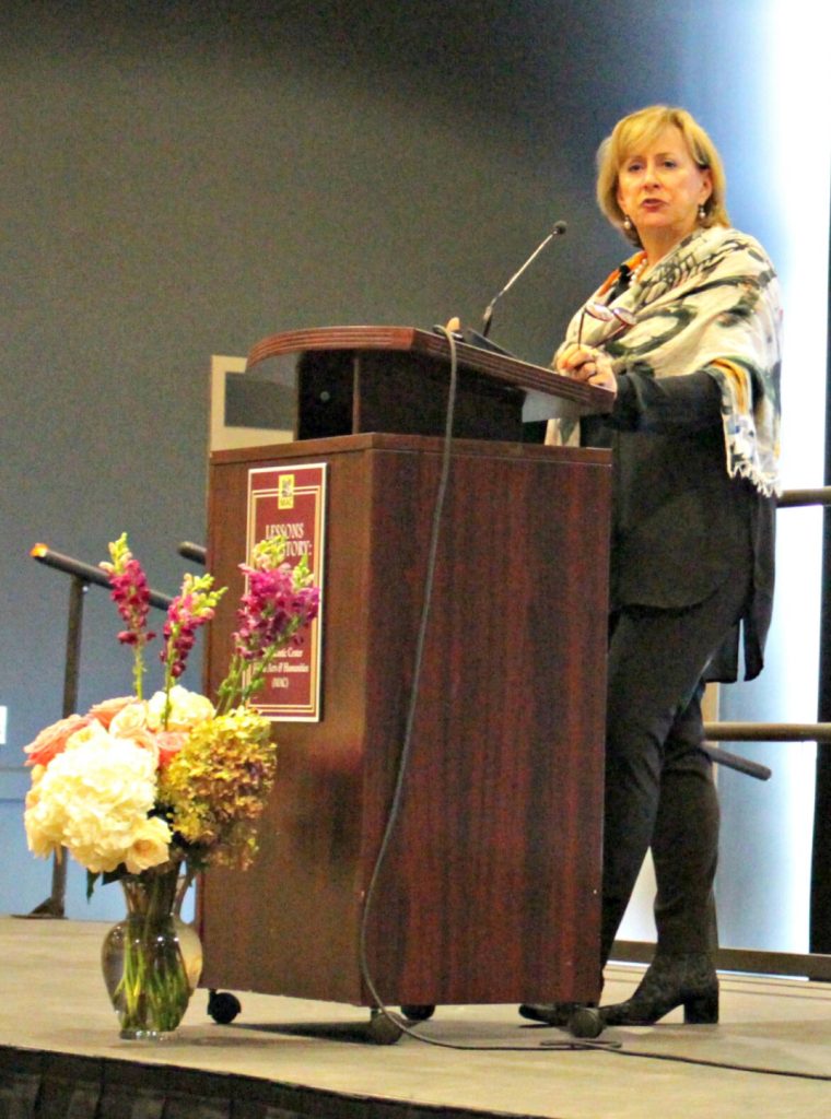 The Honorable Joan Dempsey spoke at the fifth annual Lessons of History Distinguished Lecture Series Oct. 9 at Cape May Convention Hall.