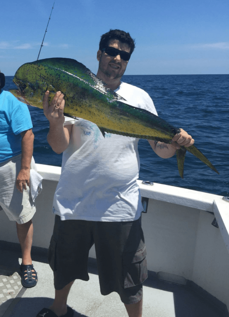 Tony Primo and his nice 22 pound dolphinfish. 