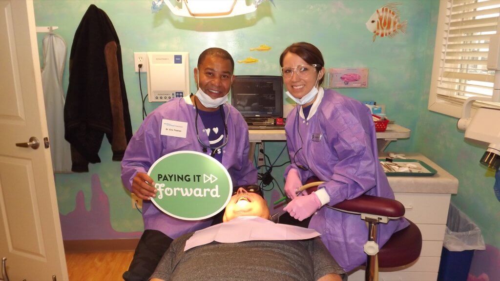 Dr. Eric V. Thomas and Dr. Melanie Lee with patient Joseph Bonanni.