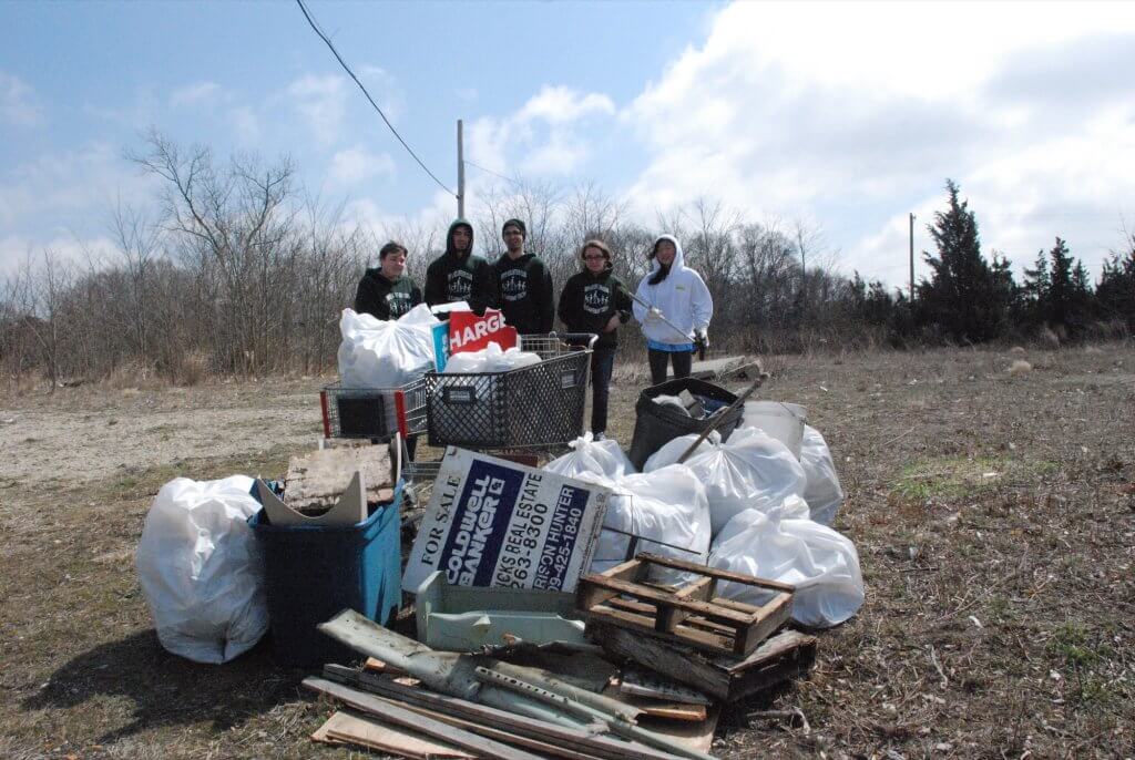 Members of the School-Based Youth Services Volunteer Club from Cape May Technical High School have been beneficiaries of the Clean Communities Program for their efforts to cleanup public places.