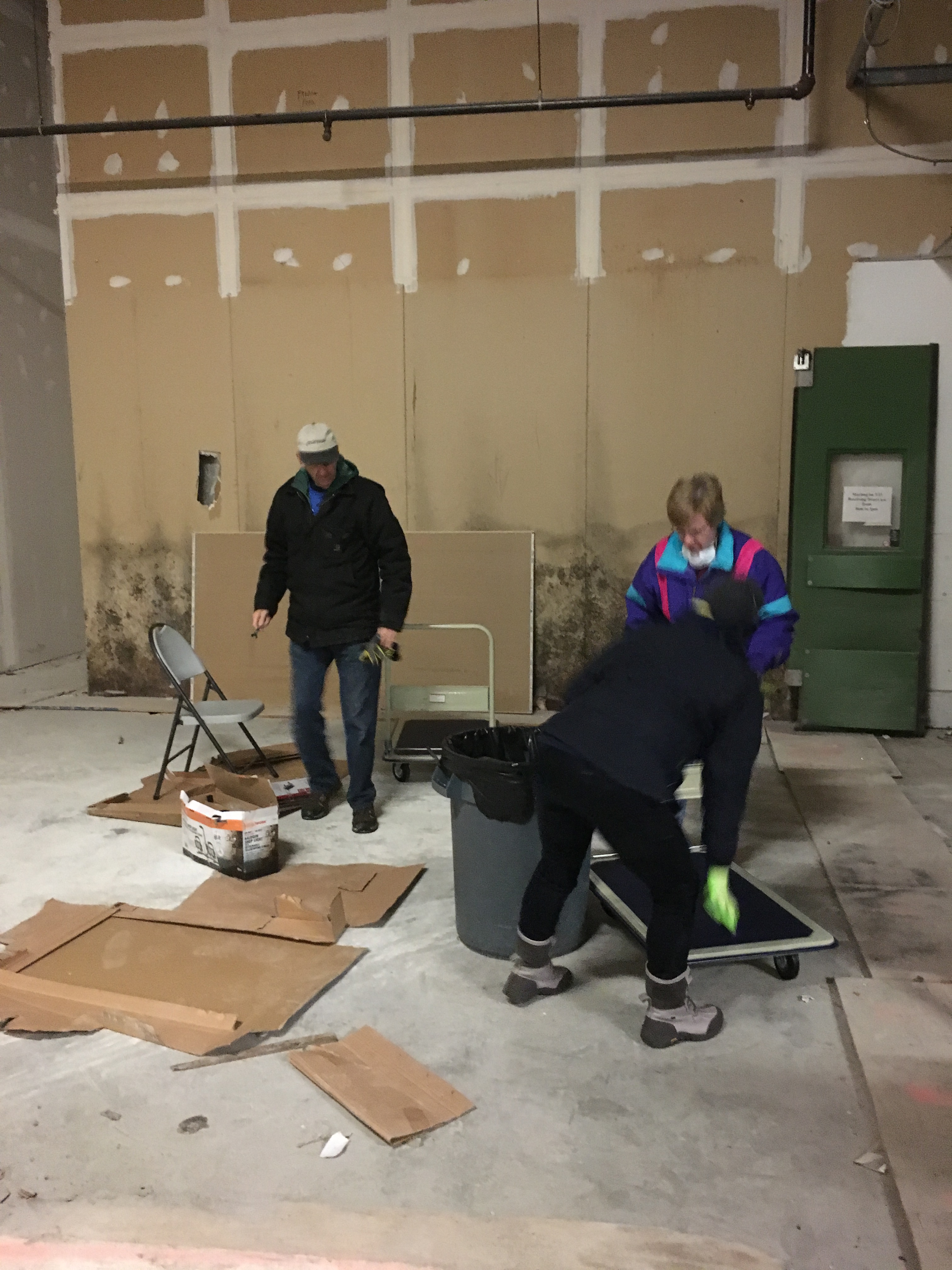 Volunteers have been clearing the space where a new ReStore will open this spring in Court House.