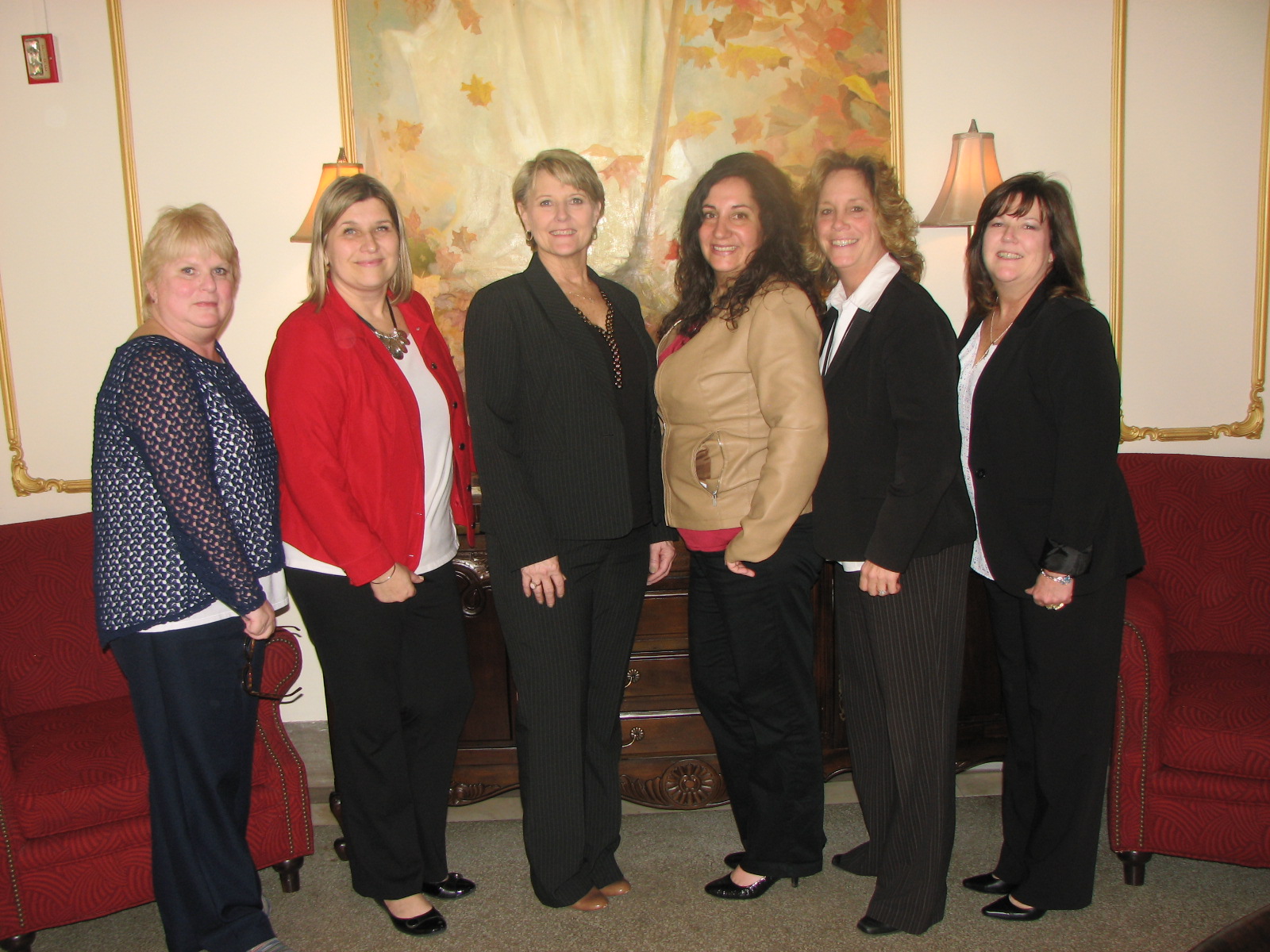 From left to right: Cape May Court House Postmaster Cindy Yesgosh