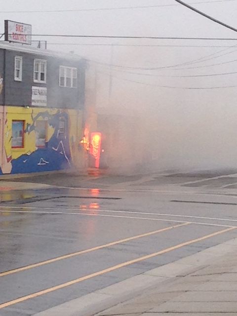 Surf Shop Blaze Quickly Doused