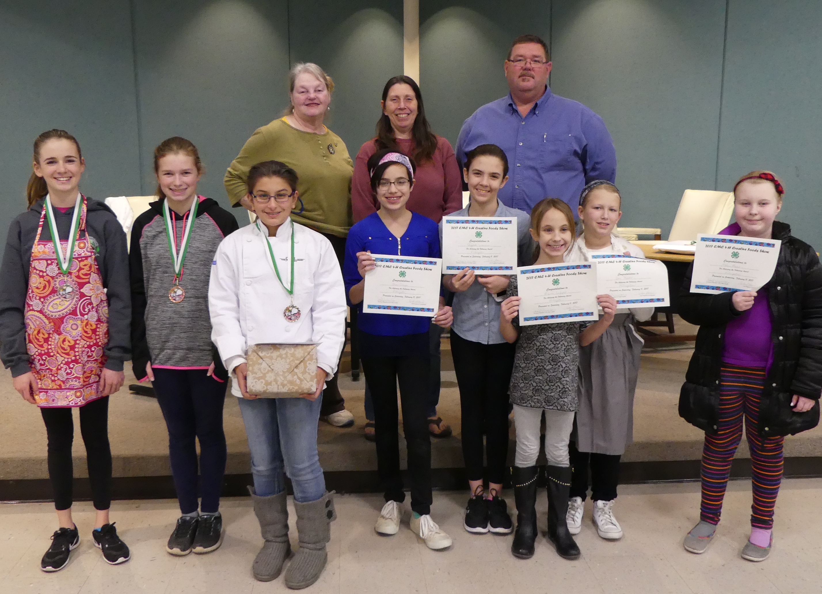 Members of the Cape May County 4-H Youth Development Program participated in the 4-H “Chopped” cooking Contest in February. Junior competitors