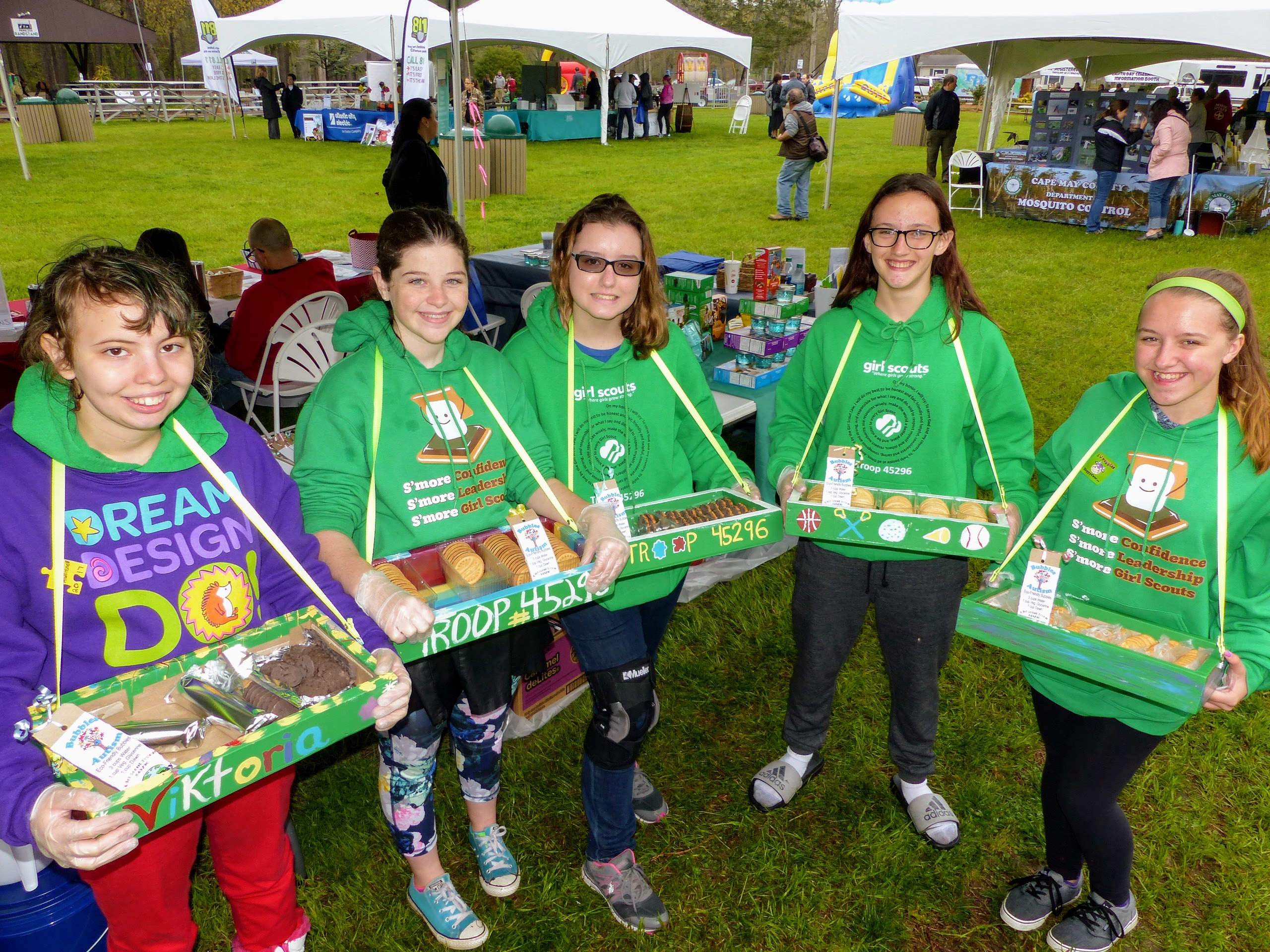 Girl Scout Troop 45296 members