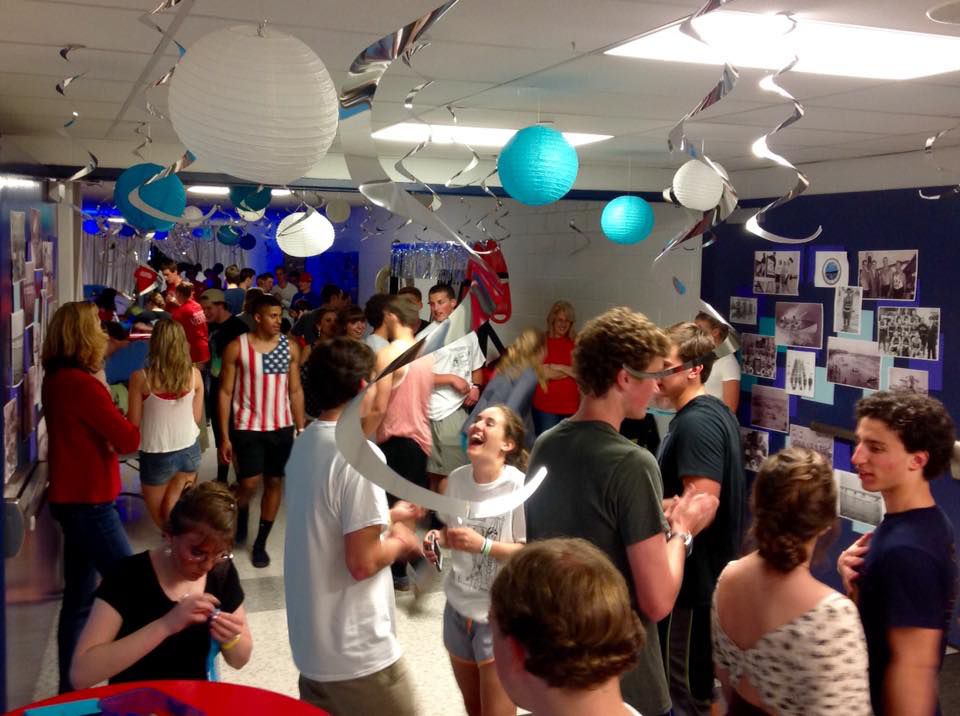 Hundreds of students celebrate at the Ocean City High School After-Prom Party encouraging students that drugs and alcohol are not needed to have fun.