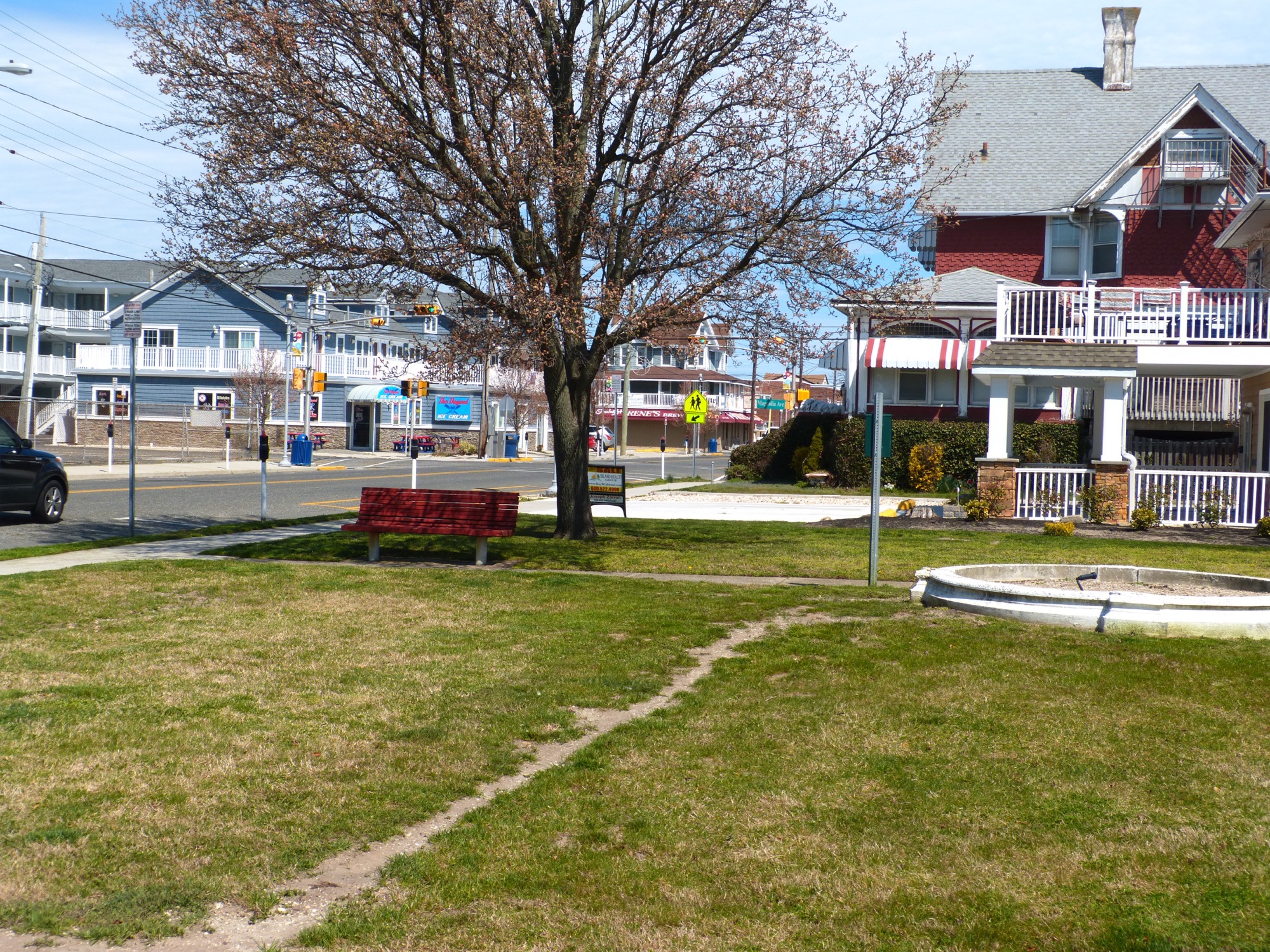 Recently renovated Bright Park. The park